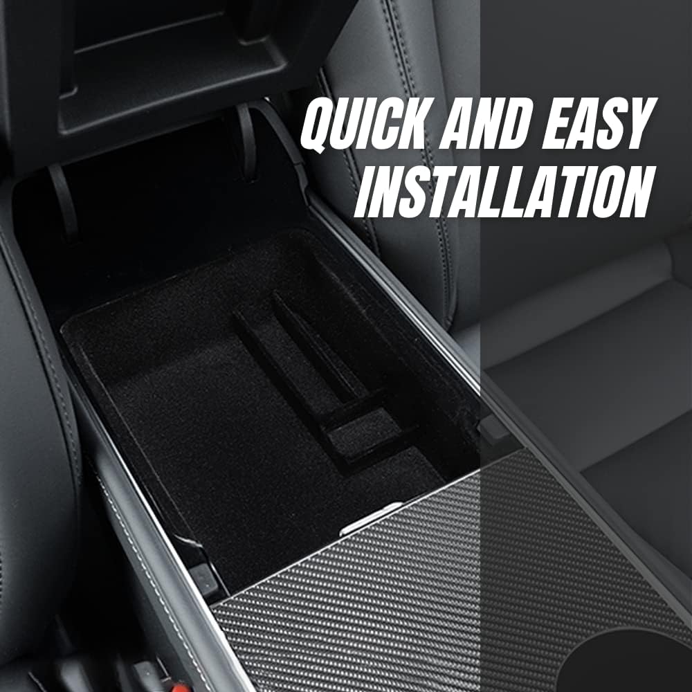Armrest Storage Box Tray for Tesla Model 3 (2016-2023) and Model Y (2020-2024)