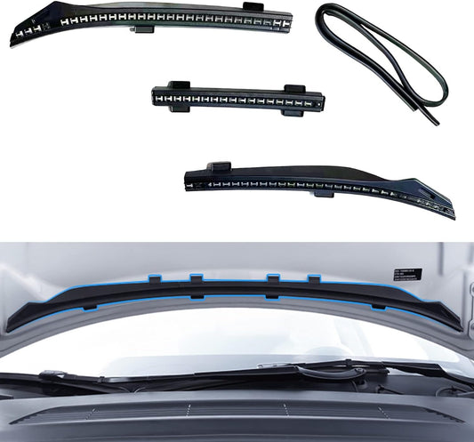 Front Trunk Hood Rubber Sealing Strip for Tesla Model Y 2021-2024, Water Retaining Strip Vent Protector Guard Interior Accessories