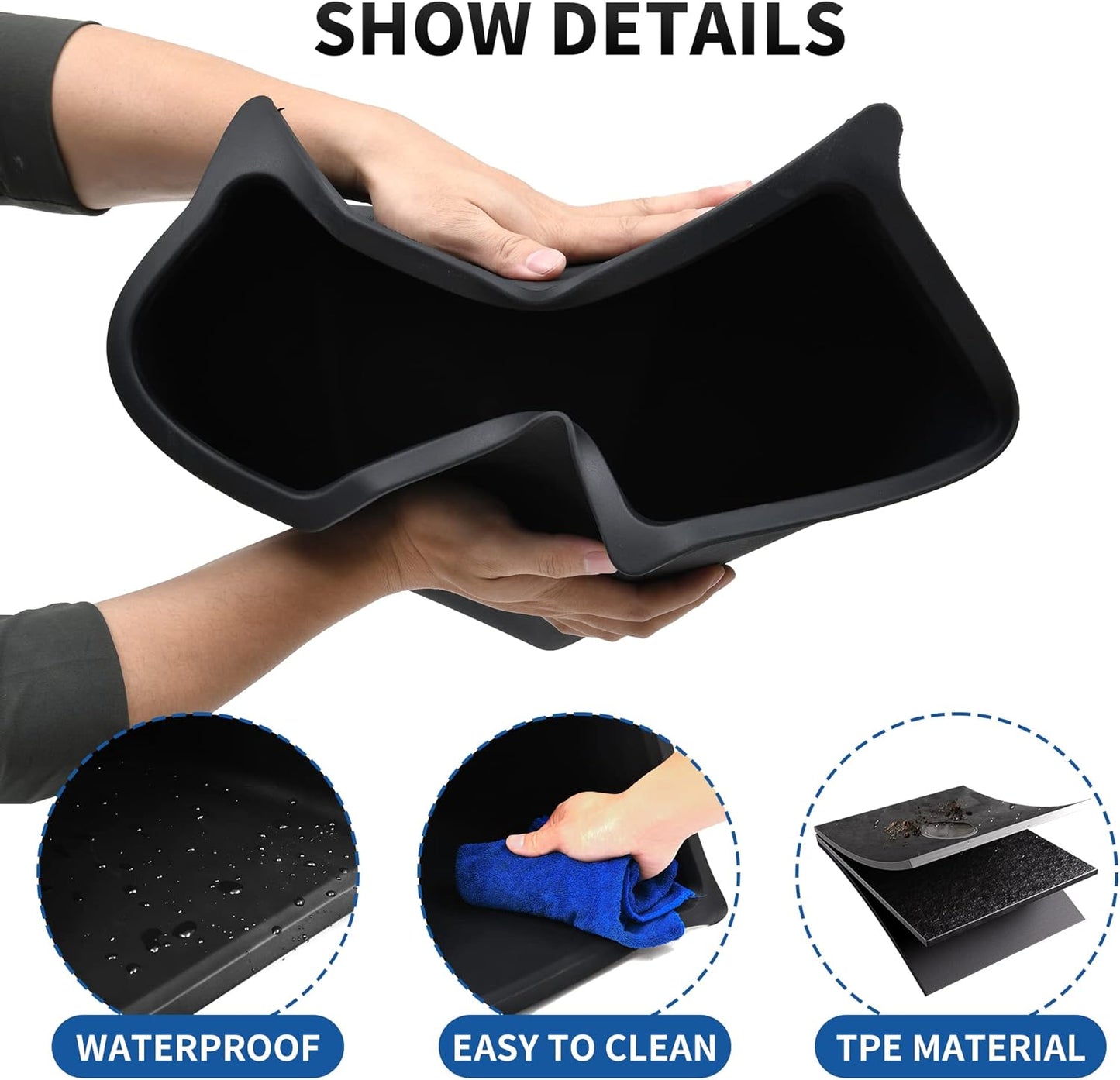 Rear Trunk Organizer for Tesla Model Y (2022-2024 5 Seater)