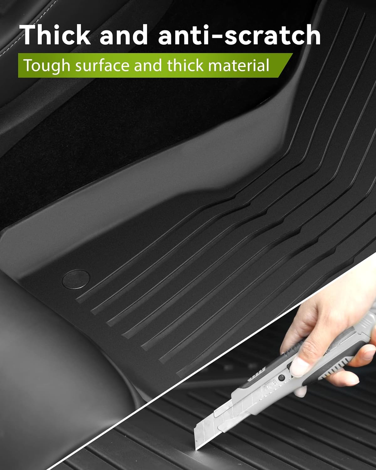 3D All Weather TPE Floor Mats for Tesla Model 3 (2017-2023)