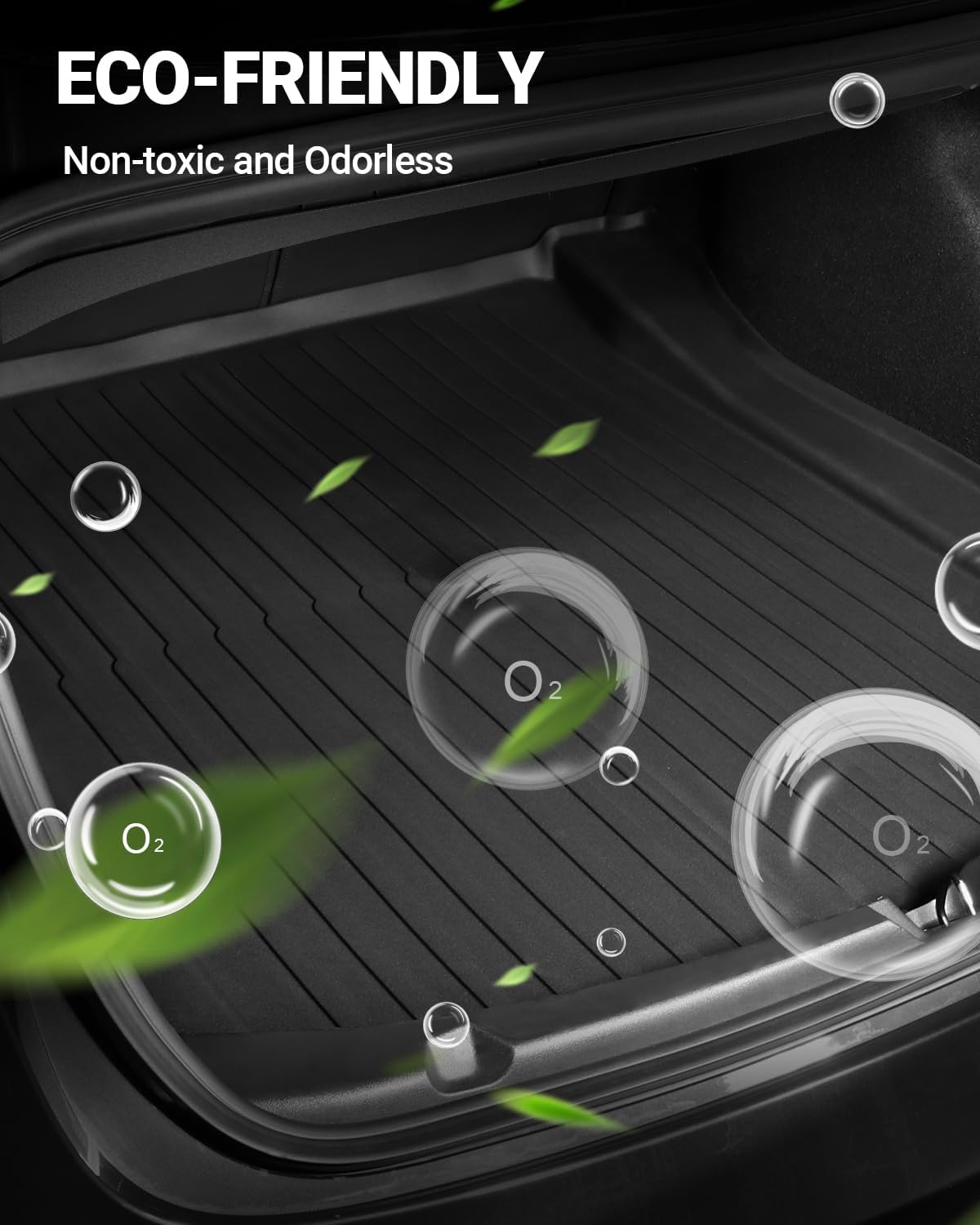 All Weather Cargo Liners for Tesla Model 3 (2017-2023), Front and Rear Trunk Mats for Tesla Model 3