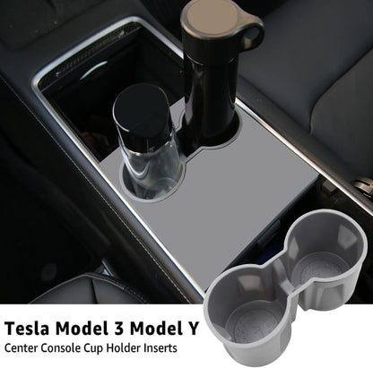 Center Console Cup Holder Insert for Tesla Model 3 (2021-2023) and Model Y (2021-2024)