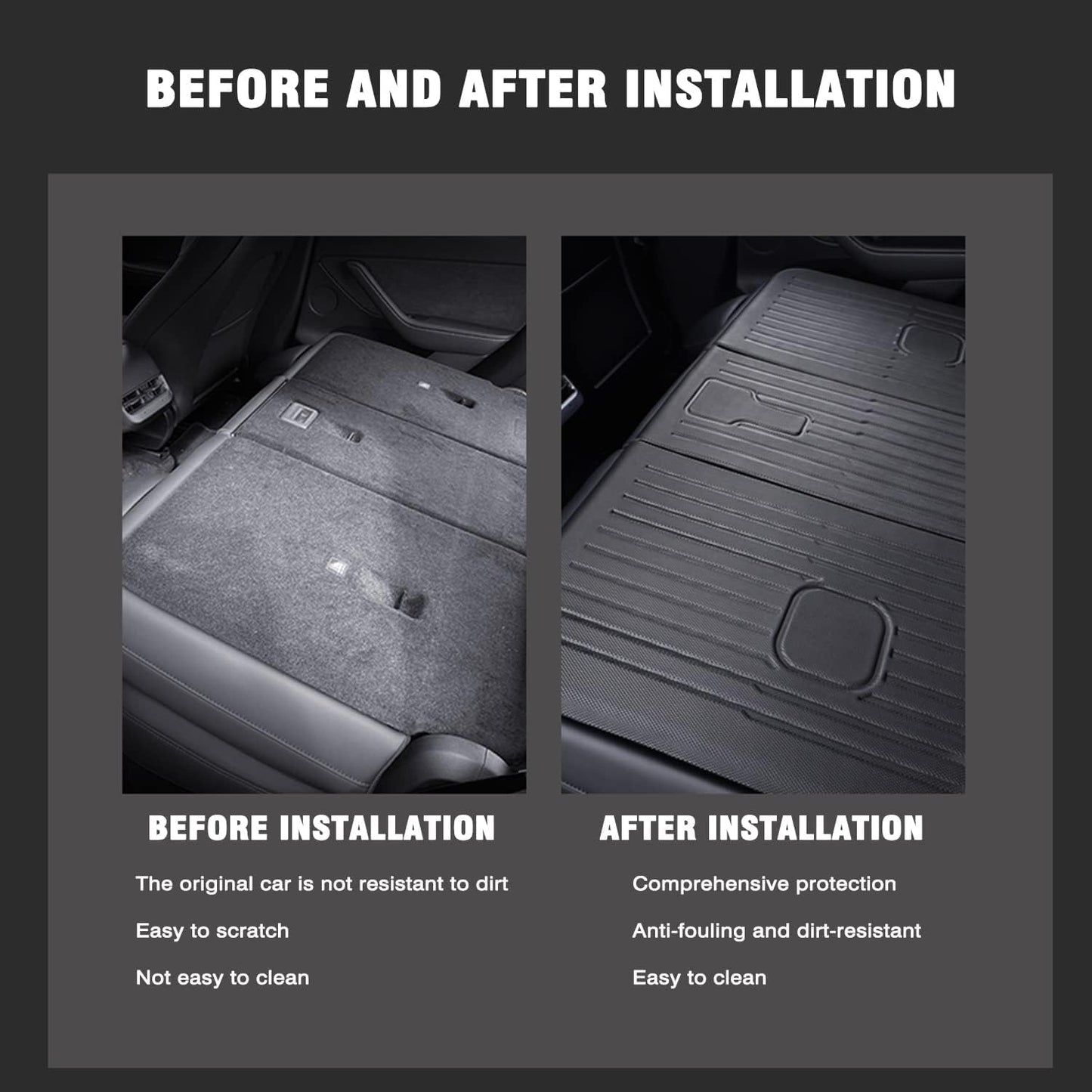 Seats Back Protector for 2020-2024 Tesla Model Y