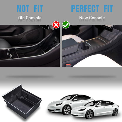 Center Console Organizer Tray for Tesla Model 3/ Model Y (2021 2022 2023)