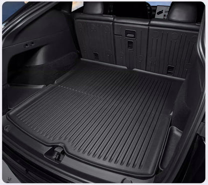 Tesla Model Y Front Trunk Mats & Rear Trunk Mats (for 5 Seats), TPE Waterproof All-Weather Protect Cargo Liner Compatible with 2021-2024 Tesla Model Y (for 5 Seats)