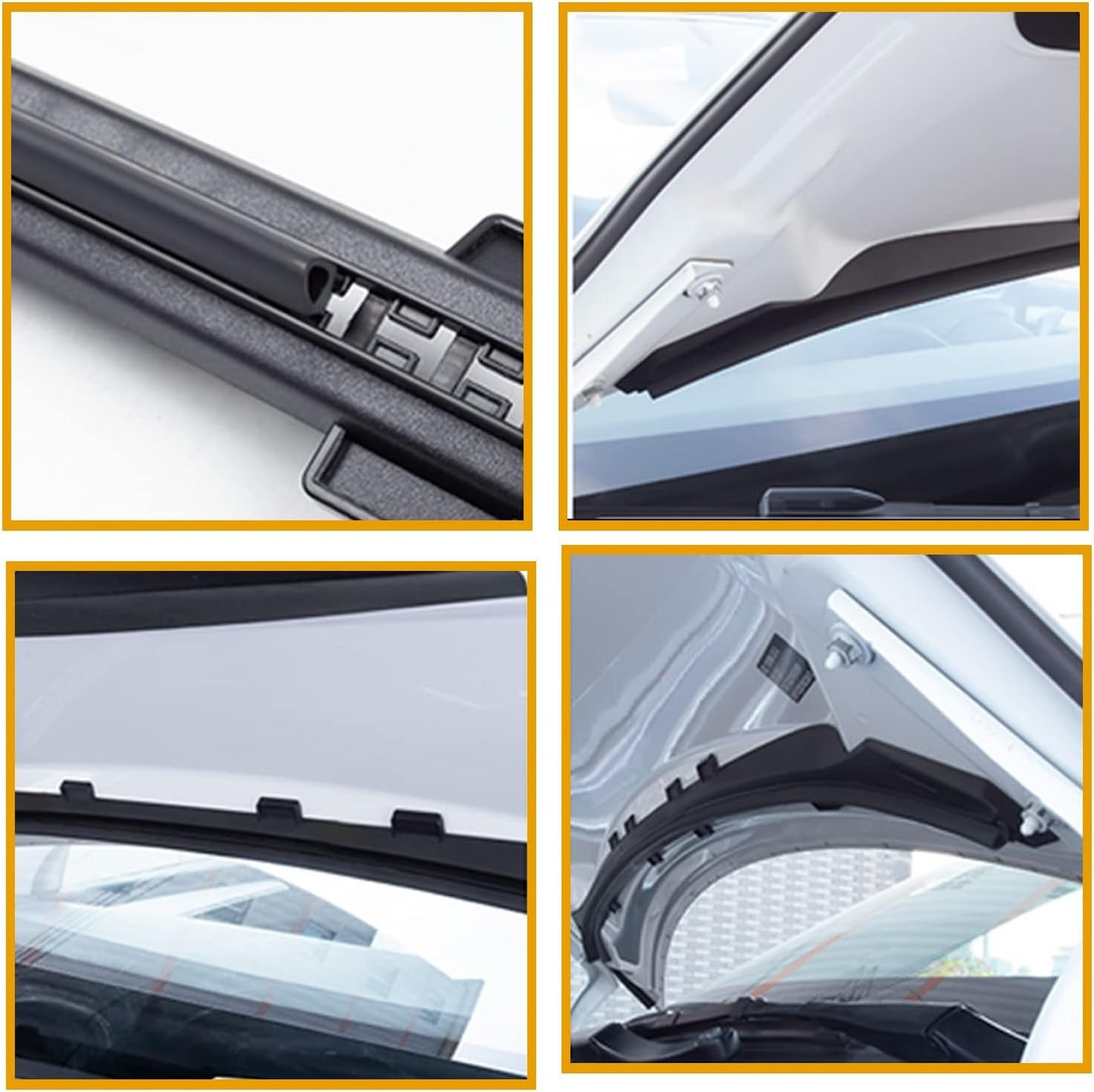 Front Hood Weather Strip Rubber Seal Protector Guard Strip for Tesla Model 3 2017-2023
