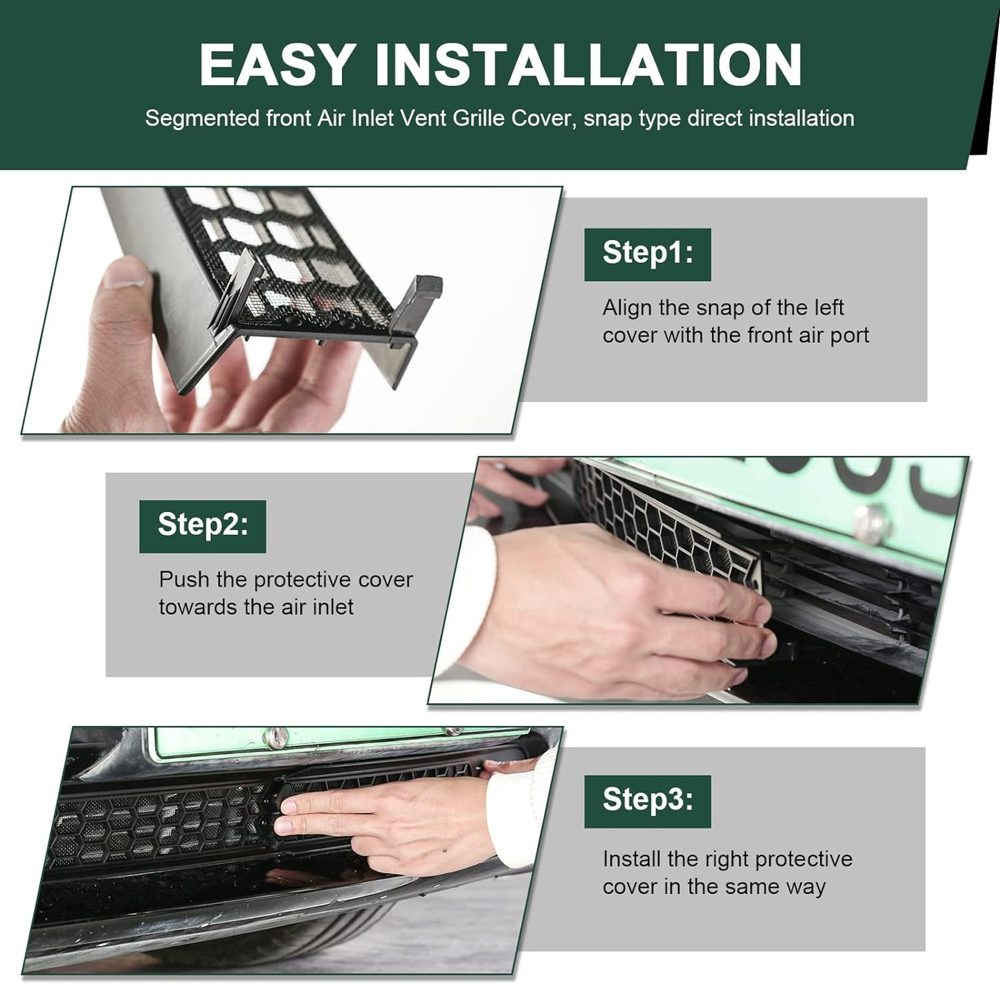 Grille Mesh Inserts for Tesla Model 3 (2017-2023)