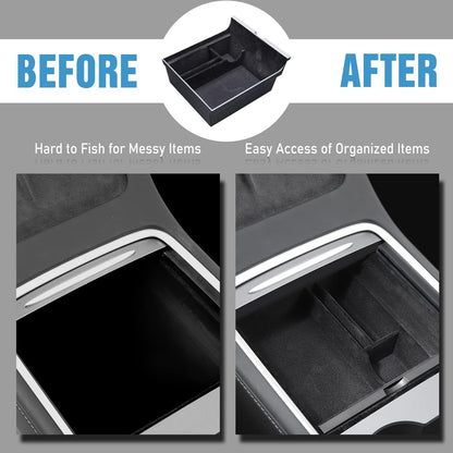 Center Console Organizer Tray for Tesla Model 3/ Model Y (2021 2022 2023)