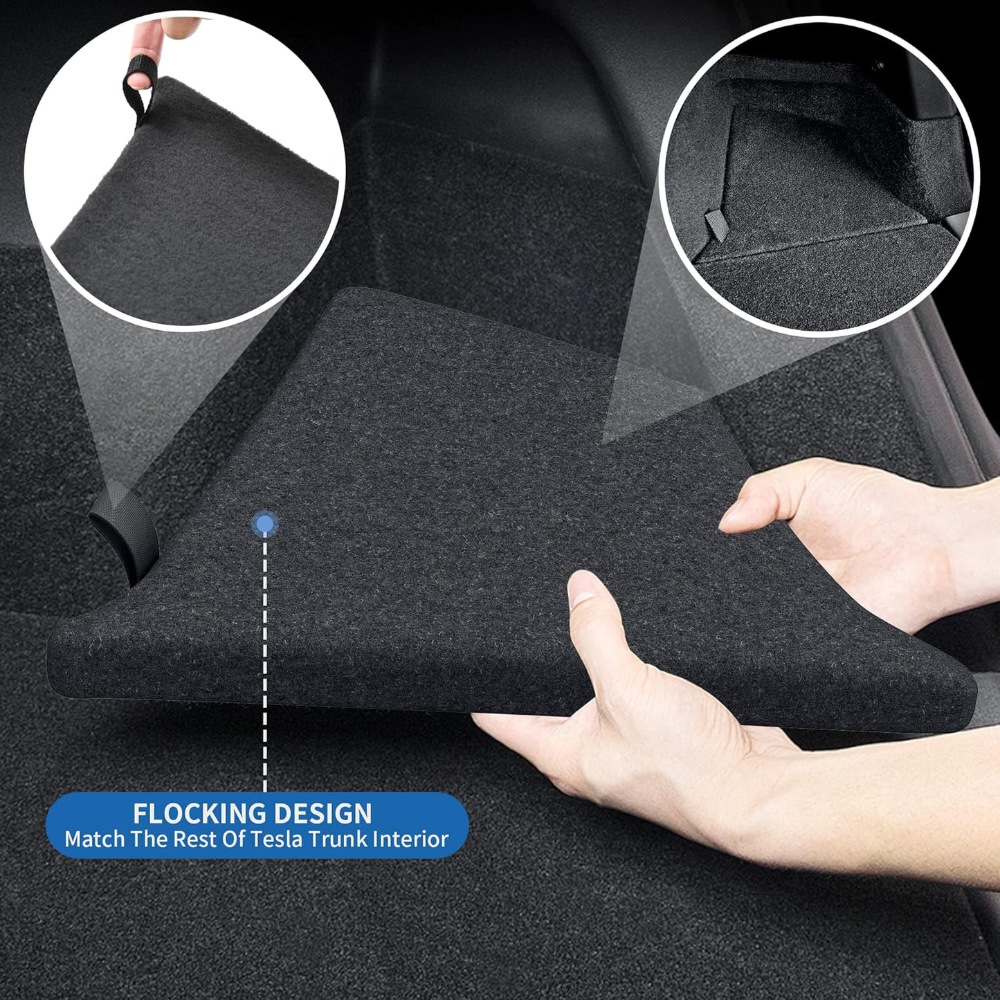 Rear Trunk Organizer for Tesla Model Y (2022-2024 5 Seater)