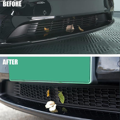 Car Front Air Flow Vent Inlet Intake Grill Mesh Grille Grid Protection Cover for Tesla Model Y (2021-2024)