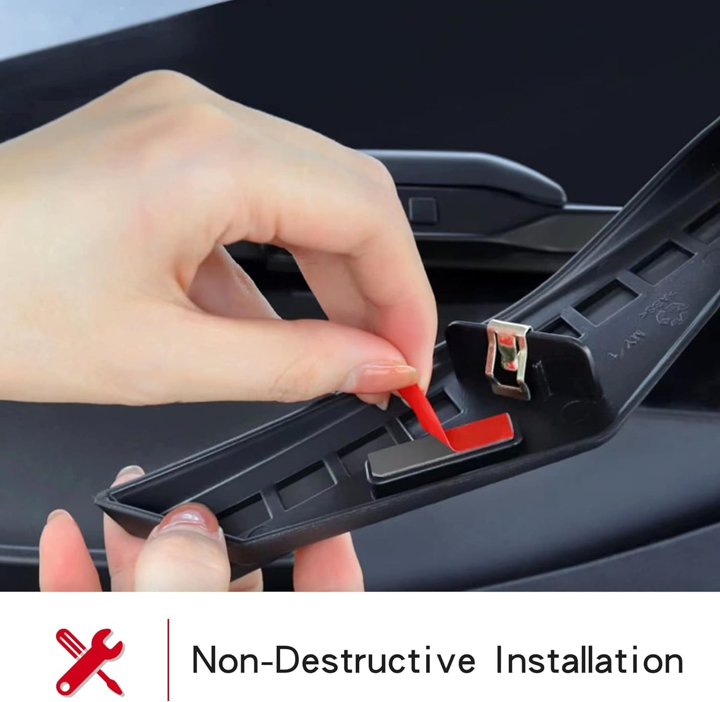 Front Trunk Hood Rubber Sealing Strip for Tesla Model Y 2021-2024, Water Retaining Strip Vent Protector Guard Interior Accessories