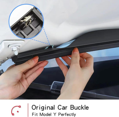 Front Trunk Hood Rubber Sealing Strip for Tesla Model Y 2021-2024, Water Retaining Strip Vent Protector Guard Interior Accessories