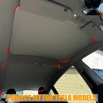 Sunshade Front & Rear Glass Roof for Tesla Model 3 2017-2023